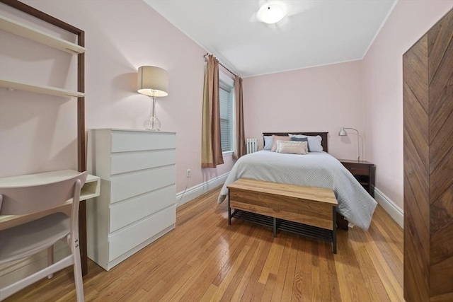 4 Fairbanks Unit 2, Brookline, MA 02446 - bedroom featuring baseboards and light wood finished floors