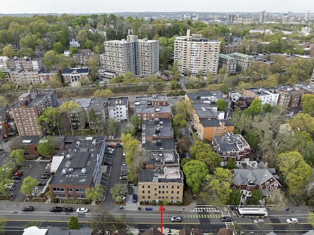 4 Fairbanks Unit 2, Brookline, MA 02446 - bird's eye view featuring a city view