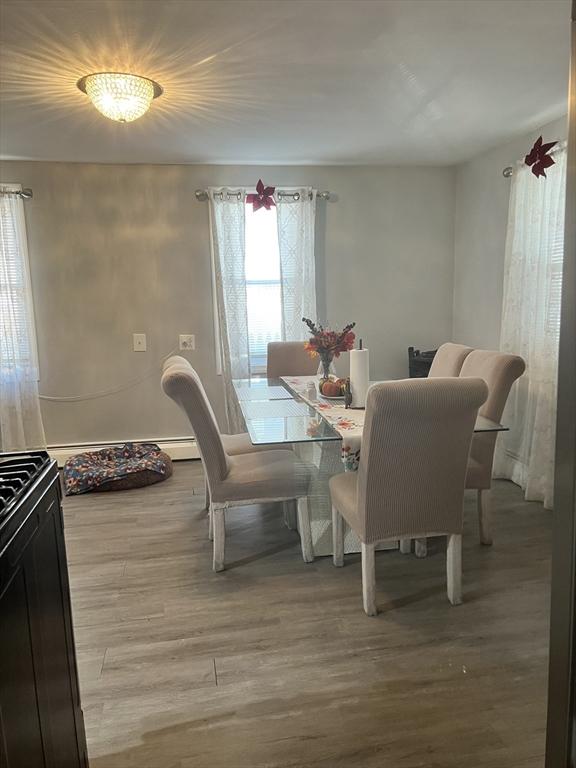 dining room featuring light wood-type flooring