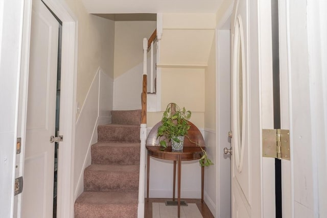 view of stairs