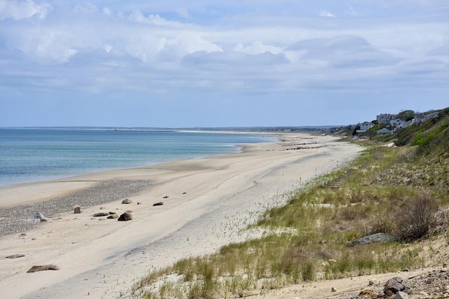 water view featuring local beach