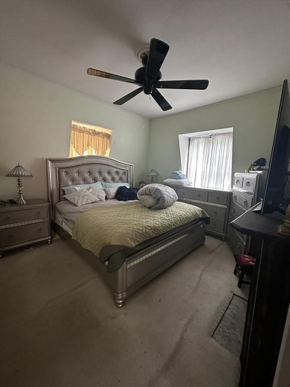29 Arch, New Bedford, MA 02740 - carpeted bedroom with ceiling fan