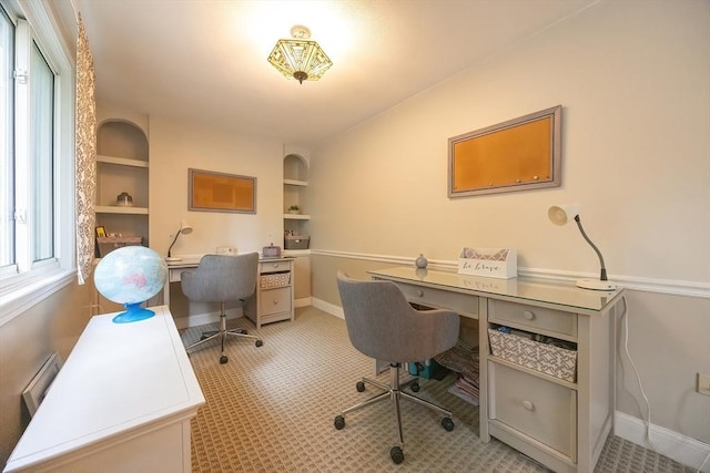 10 Victoria Cir, Norwood, MA 02062 - office area featuring baseboards and built in features