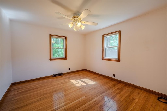 10 Primrose Rd, Billerica, MA 01821 - unfurnished room featuring plenty of natural light, light wood-style floors, and a ceiling fan