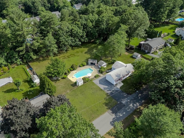 10 Primrose Rd, Billerica, MA 01821 - drone / aerial view of a pool