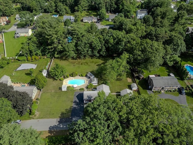 10 Primrose Rd, Billerica, MA 01821 - aerial overview of property's location featuring a pool area