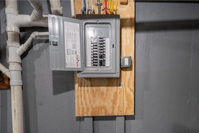 utilities with electric panel