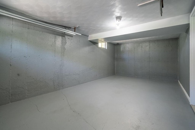 view of basement