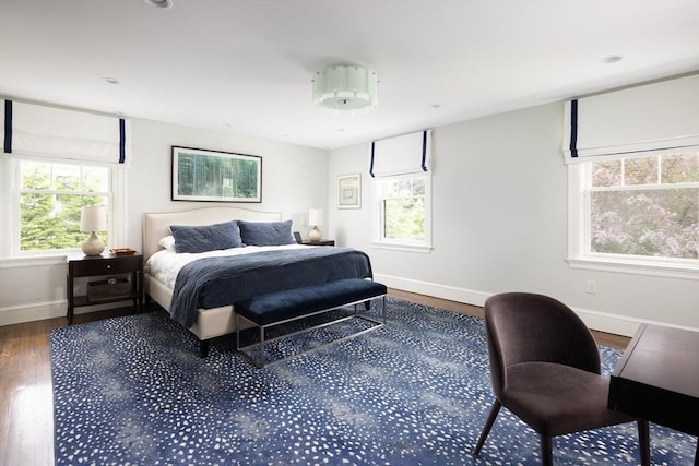 26 Sterling St, Newton, MA 02465 - bedroom featuring dark wood-type flooring and baseboards