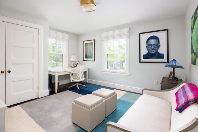 26 Sterling St, Newton, MA 02465 - home office with baseboards
