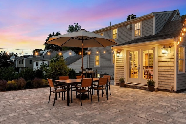 173 Liberty St, Braintree, MA 02184 - view of patio with outdoor dining space and french doors