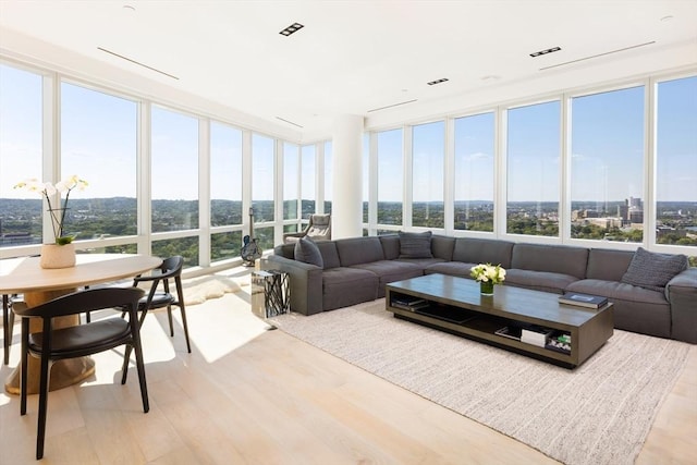 sunroom / solarium featuring a wealth of natural light