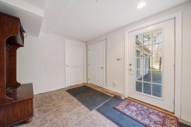 307 York St, Canton, MA 02021 - entryway featuring stone finish floor