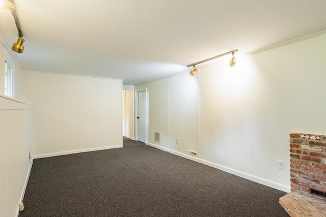13 Karen Cir, Holliston, MA 01746 - finished basement with track lighting and dark colored carpet