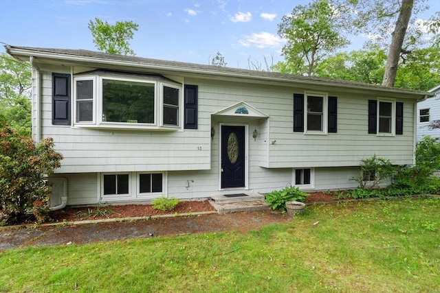 13 Karen Cir, Holliston, MA 01746 - split foyer home with a front lawn