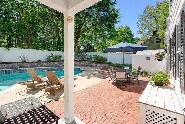 16 Bailey Ln, Dedham, MA 02026 - view of patio / terrace featuring a fenced backyard and outdoor dining space