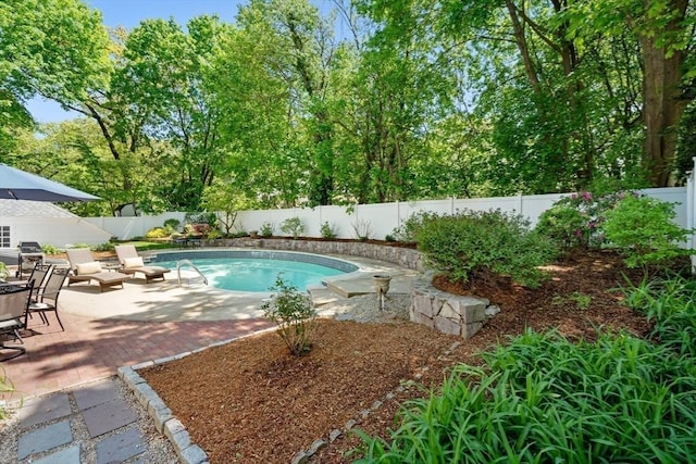 16 Bailey Ln, Dedham, MA 02026 - view of swimming pool featuring a fenced backyard and a patio