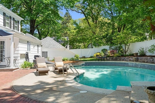 16 Bailey Ln, Dedham, MA 02026 - view of swimming pool with a patio and a fenced backyard