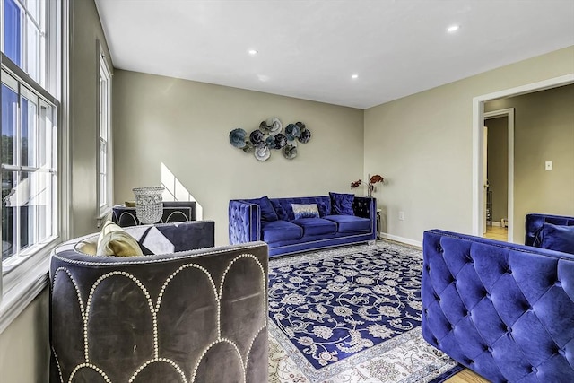 56 Ireta Rd, Shrewsbury, MA 01545 - living room with recessed lighting and baseboards