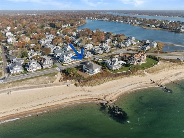 200 Grand Ave, Falmouth, MA 02540 - birds eye view of property featuring a water view and a residential view