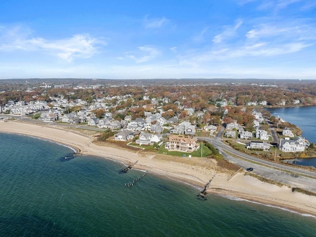 200 Grand Ave, Falmouth, MA 02540 - birds eye view of property with a water view and a residential view