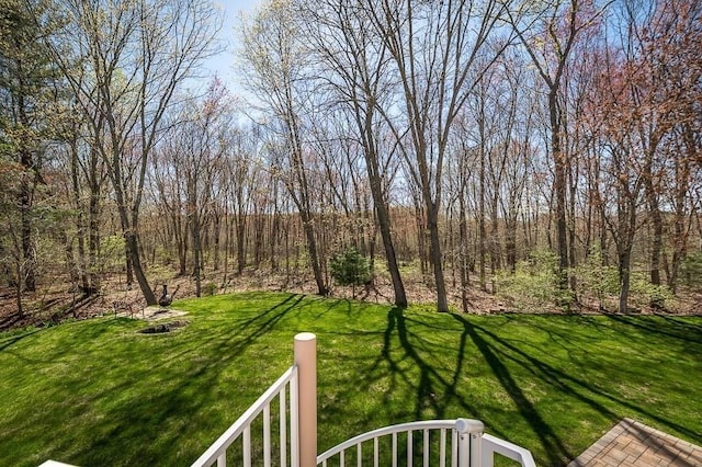 view of grassy yard