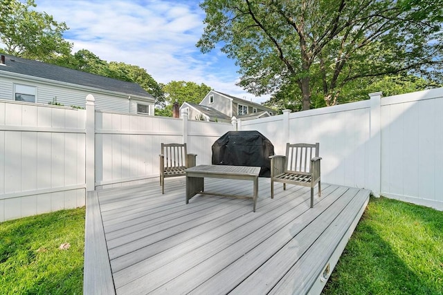 359 Corey St, Boston, MA 02132 - wooden terrace with a fenced backyard