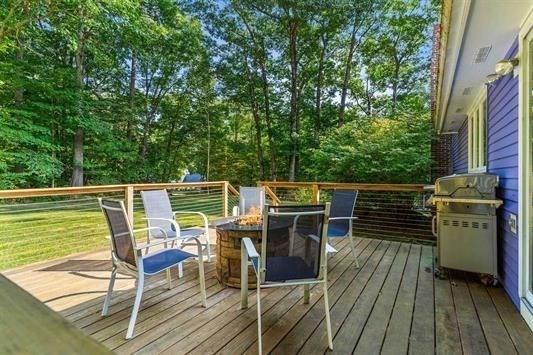 5 Plouff Ln, Exeter, NH 03833 - deck with a fire pit and grilling area