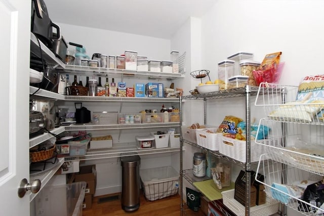 view of pantry