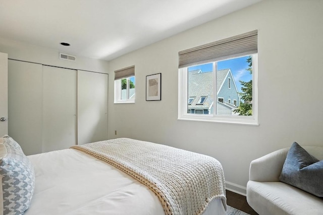 109 Governor Winthrop Rd Unit 109, Somerville, MA 02145 - bedroom featuring dark wood-style floors and a closet