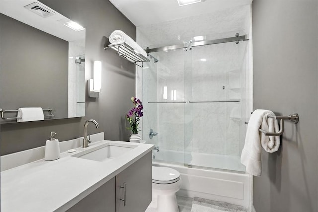 109 Governor Winthrop Rd Unit 109, Somerville, MA 02145 - bathroom with vanity and combined bath / shower with glass door