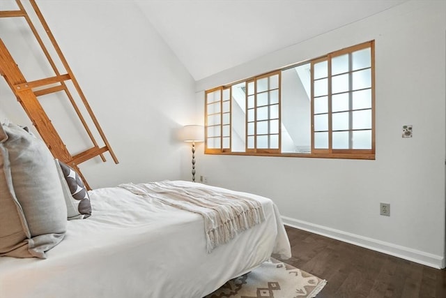 109 Governor Winthrop Rd Unit 109, Somerville, MA 02145 - bedroom with wood finished floors and vaulted ceiling