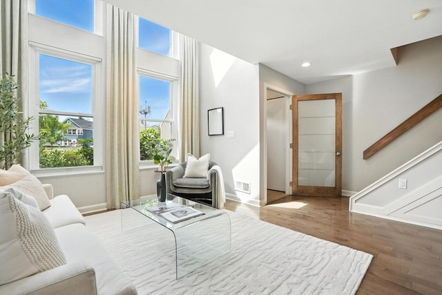 109 Governor Winthrop Rd Unit 109, Somerville, MA 02145 - living room with wood finished floors and recessed lighting