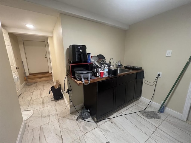 14 Waldo Ct, Haverhill, MA 01835 - home office featuring a sink and light marble finish flooring