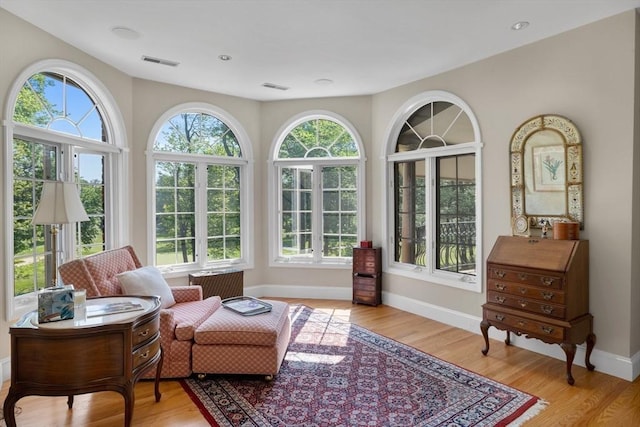 11 Fairway Dr, Andover, MA 01810 - sunroom with baseboards and wood finished floors