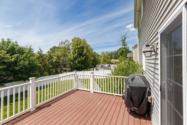 169 Braeburn Rd, East Longmeadow, MA 01128 - wooden terrace featuring grilling area