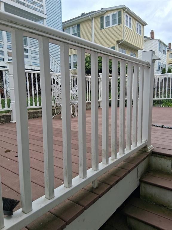 49-51 Sterling St, Somerville, MA 02144 - wooden deck with stairs