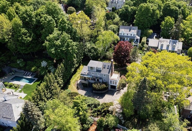 14 Meigh Rd, Newton, MA 02467 - aerial view