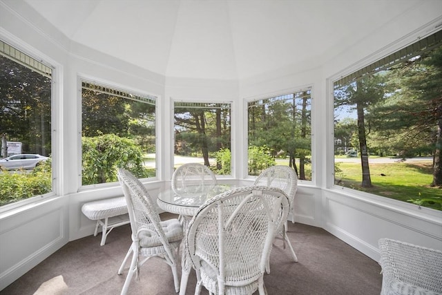 32 Bulkley Rd, Sudbury, MA 01776 - sunroom with carpet and outdoor dining space