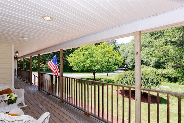 31 Swing Dr, Berkley, MA 02779 - deck featuring a yard