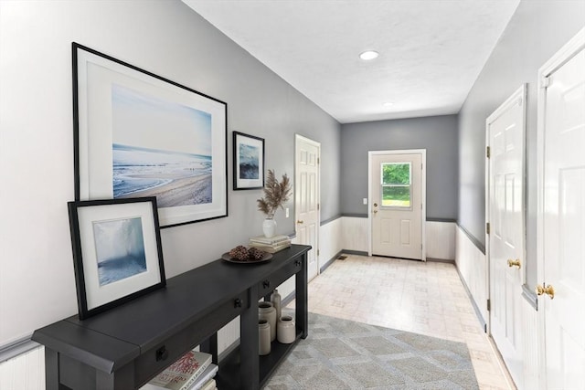 31 Swing Dr, Berkley, MA 02779 - entryway featuring recessed lighting and wainscoting
