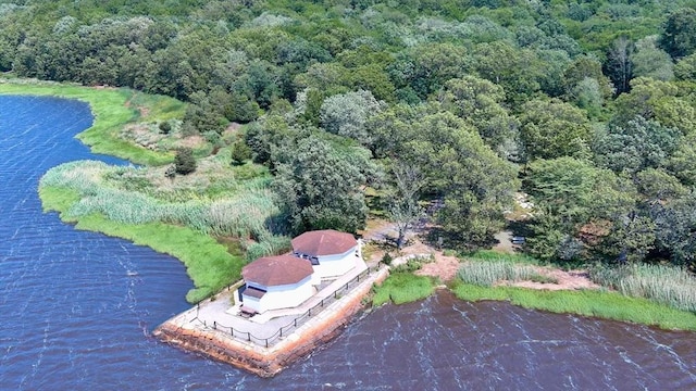 31 Swing Dr, Berkley, MA 02779 - aerial view of a heavily wooded area and a large body of water