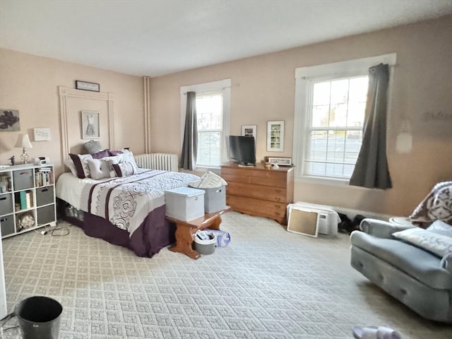 bedroom featuring carpet flooring