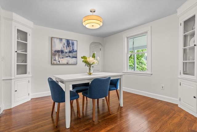 8 Winthrop Ave, Bedford, MA 01730 - dining room with wood finished floors and arched walkways