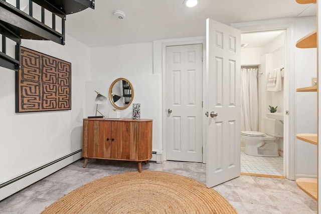 48 Kent St Unit 1, Brookline, MA 02445 - hall featuring baseboard heating