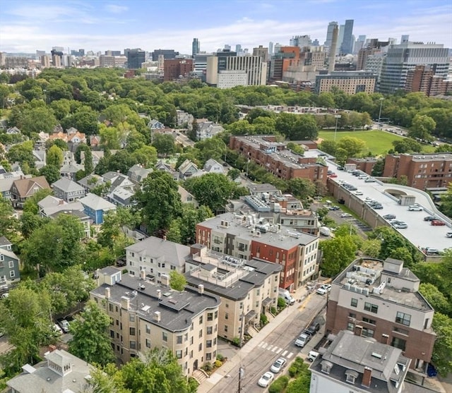 48 Kent St Unit 1, Brookline, MA 02445 - drone / aerial view of skyline