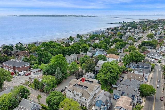 100 Burrill St Unit 3, Swampscott, MA 01907 - aerial view of property's location featuring nearby suburban area and a large body of water