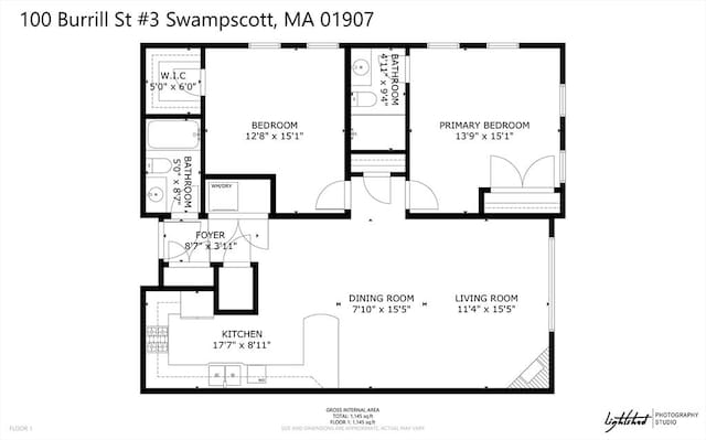 100 Burrill St Unit 3, Swampscott, MA 01907 - property floor plan