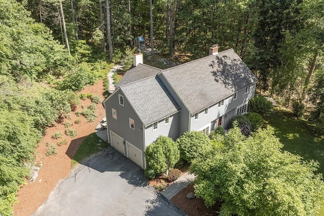 62 Waite Rd, Boxborough, MA 01719 - aerial view of property and surrounding area featuring a forest