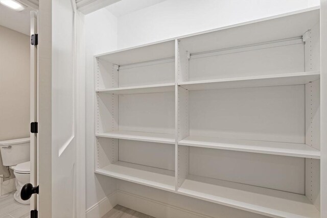 view of storage area